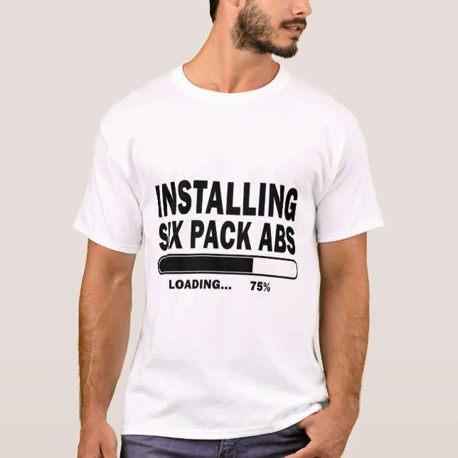 CAMISETA INSTALANDO SEIS ABS DO BLOCO (Frente)