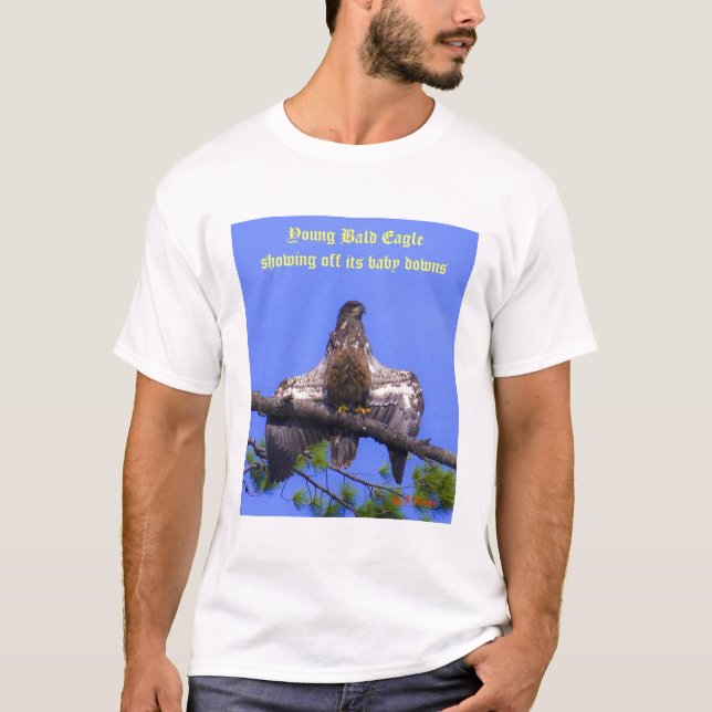 Camiseta Instantâneo novo da águia americana que mostra (Frente)