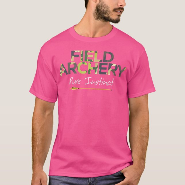Camiseta Instinto Puro de Arqueiro de Campo (Frente)