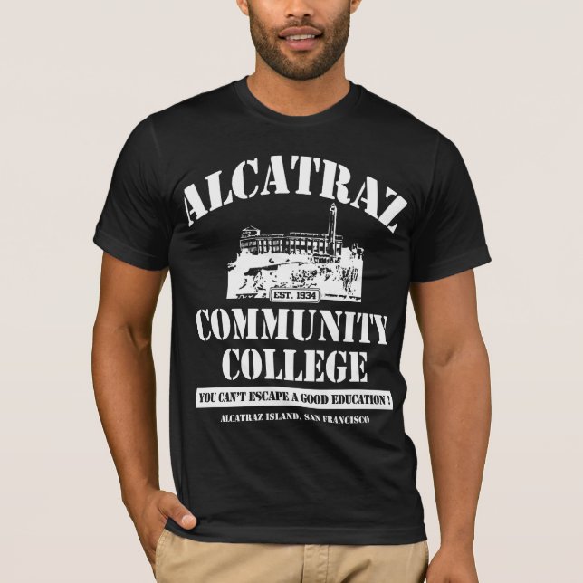 CAMISETA INSTITUTO DE ENSINO SUPERIOR #3 DE ALCATRAZ BRANCO (Frente)