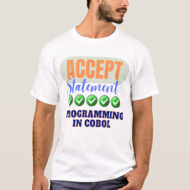 Camiseta Instrução Cobol Programing With Accept