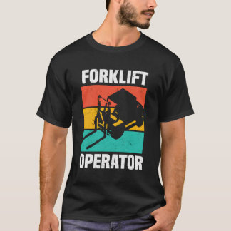 Camiseta Instrução de diversão do operador de empilhadeira 