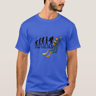 Camiseta Instrução de mergulho na unidade de Roupa de mer