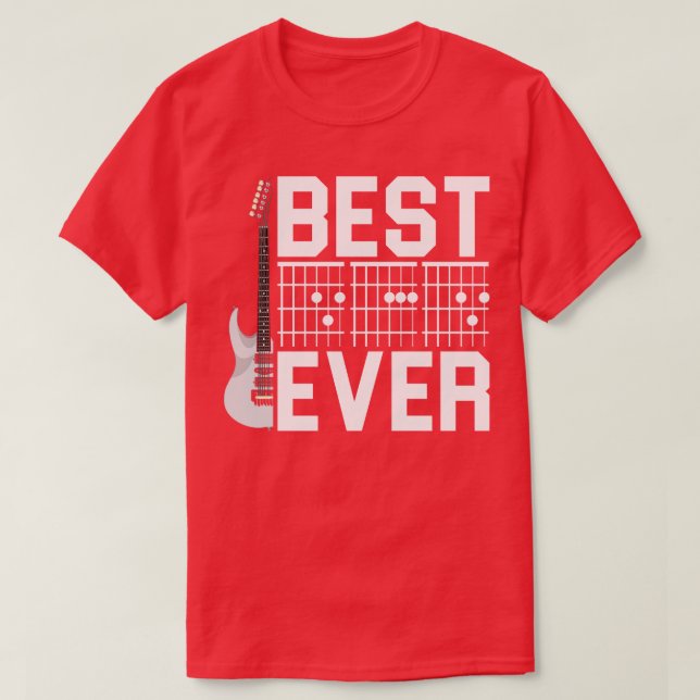 Camiseta Instrução Musical Melhor Pai De Violão Guitarrista (Frente do Design)