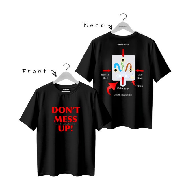 Camiseta Instruções de plugagem  (Criador carregado)