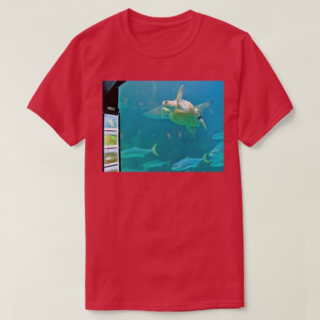 Camiseta Instruções de pose de tartaruga (Frente do Design)