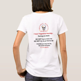 Camiseta Instruções do ataque do Neuralgia de Trigeminal