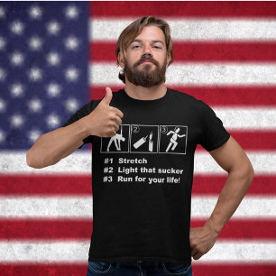 CAMISETA INSTRUÇÕES DOS FOGOS-DE-ARTIFÍCIO