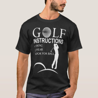 Camiseta Instruções para Golf