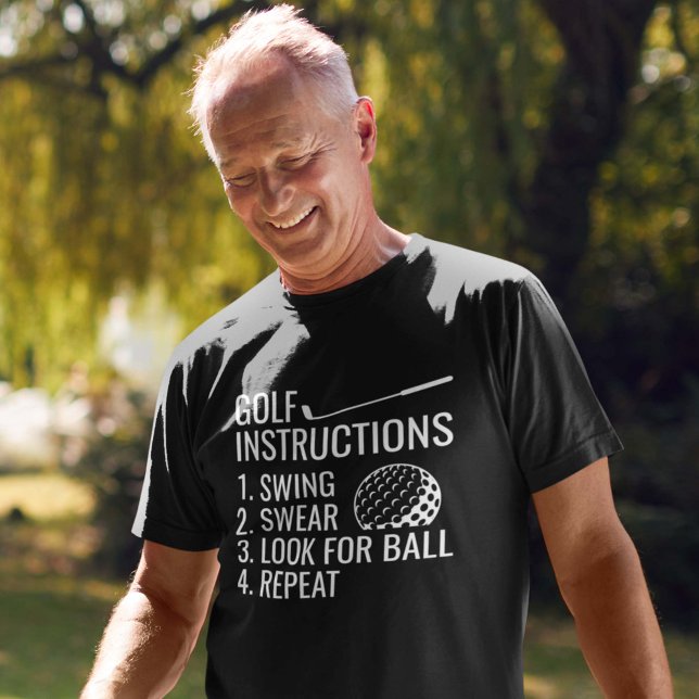 Camiseta Instruções para Golf (golf instructions shirt)