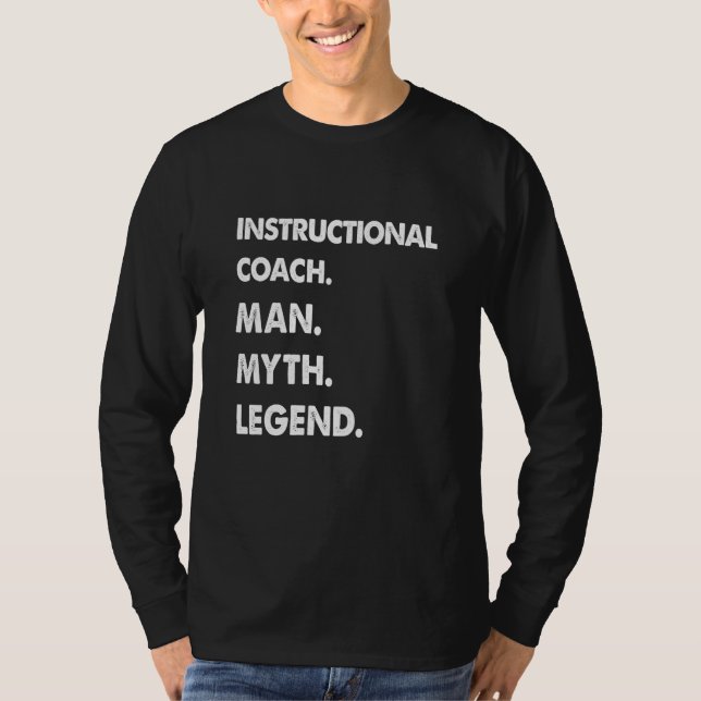 Camiseta Instructional Coach Man Myth Legend (Frente)