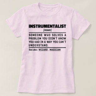 Camiseta Instrumentalista Noun Instrutor Funny
