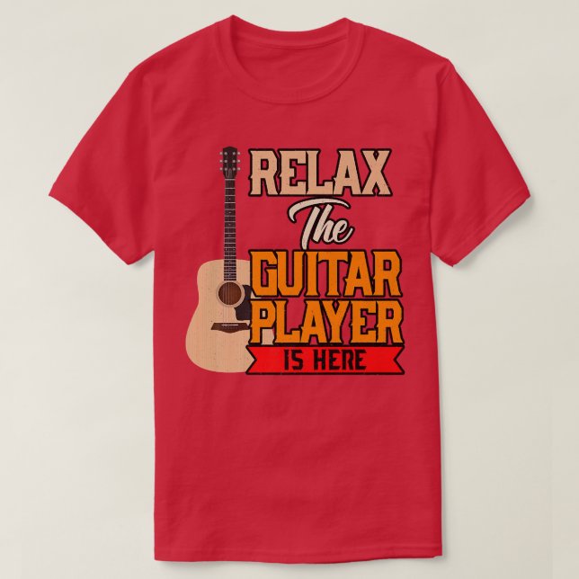 Camiseta Instrumentário de String do Leitor de Violão Vinta (Frente do Design)