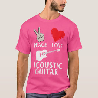 Camiseta Instrumento Acústico de Violão de Paz e Amor Gui