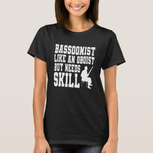 Camiseta Instrumento Bassoon & Woodwind para um bassonista
