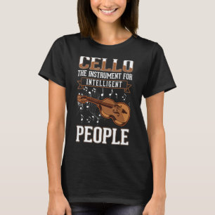 Camiseta Instrumento Cello Para Pessoas Inteligentes — Viol