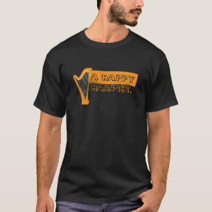 Camiseta Instrumento de música do músico do Harpist do