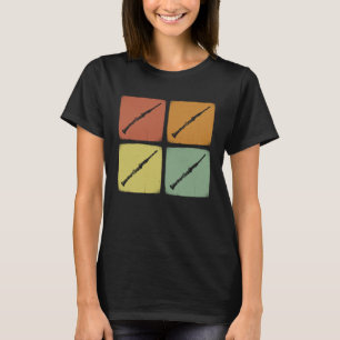 Camiseta Instrumento de Orquestra Vintage Clarinete Retro M