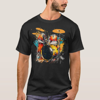 Camiseta Instrumento de Percussão Legal Para Amantes de Rit
