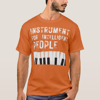 Camiseta Instrumento de piano para pessoas inteligentes