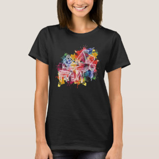 Camiseta Instrumento de Presente para Músicos Pianista de P