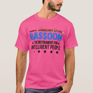 Camiseta Instrumento Fagote para pessoas inteligentes fagot