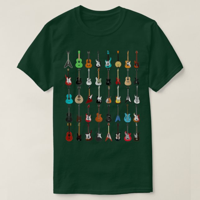 Camiseta Instrumento Musical de Violão (Frente do Design)