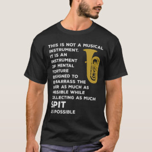 Camiseta Do Sousaphone/tuba do metal pesado jogo