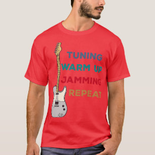 Camiseta Instrumento Musical Elétrico do Leitor de ViolãoRe