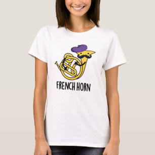 Camiseta Instrumento Musical Francês Horn Funny Pun