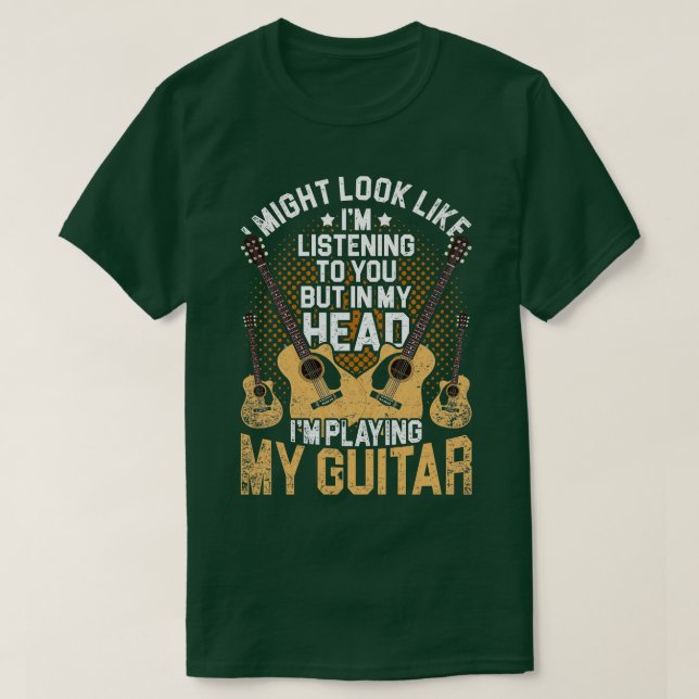 Camiseta Instrumento Musical Guitar Engraçado Citando Guita (Frente do Design)