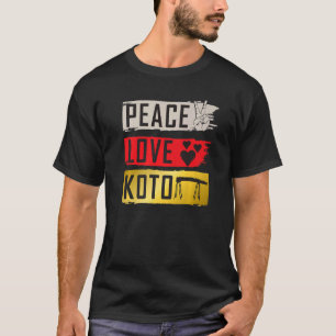 Camiseta Instrumento Musical Koto Música Japonesa Dedilhada