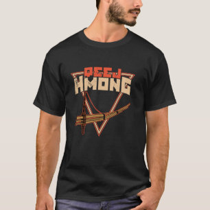Camiseta Instrumento musical Qej Grupo étnico pipe Hmong lu
