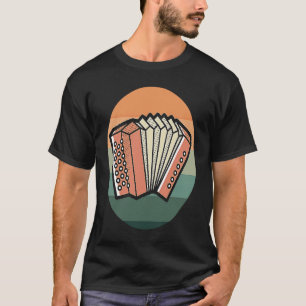 Camiseta Instrumento Musical Retro Accordion