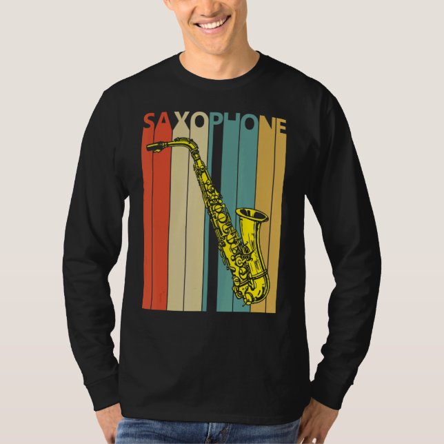 Camiseta Instrumento Musical Saxofone (Frente)