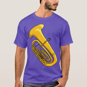 Camiseta Instrumento Musical Tuba Para Amantes Musicais Eng