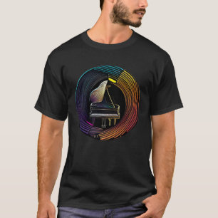 Camiseta Instrumento Pianista para Teclado Pianista