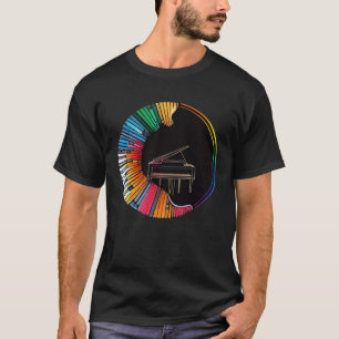 Camiseta Instrumento Pianista para Teclado Pianista