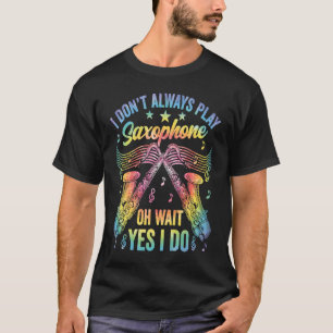 Camiseta Instrumento Roupa saxofônico do jogador saxofone