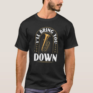 Camiseta Instrumento Tuba Derruba O Contrabass Tuba Pl