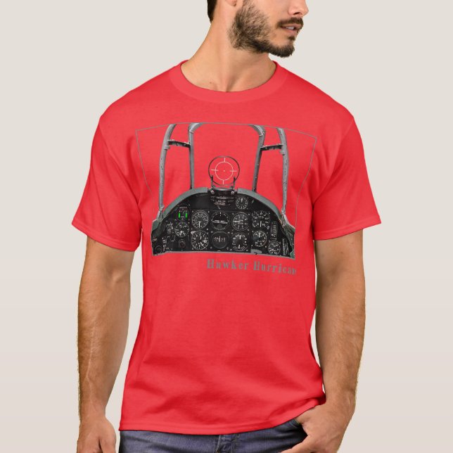 Camiseta Instrumentos de Cockpit Aeronaves de combate ao fu (Frente)