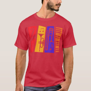 Camiseta Instrumentos de Música Jazz para Amantes do Jazz J