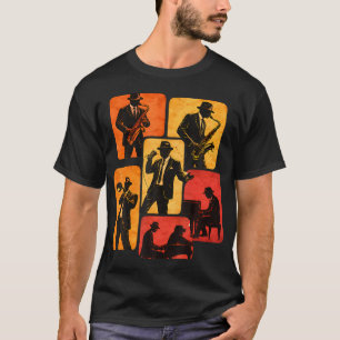 Camiseta Instrumentos de Música Jazz para Amantes e Músicos