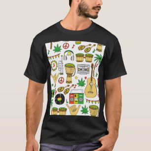 Camiseta Instrumentos Musicais: Reggae Sem Olhos