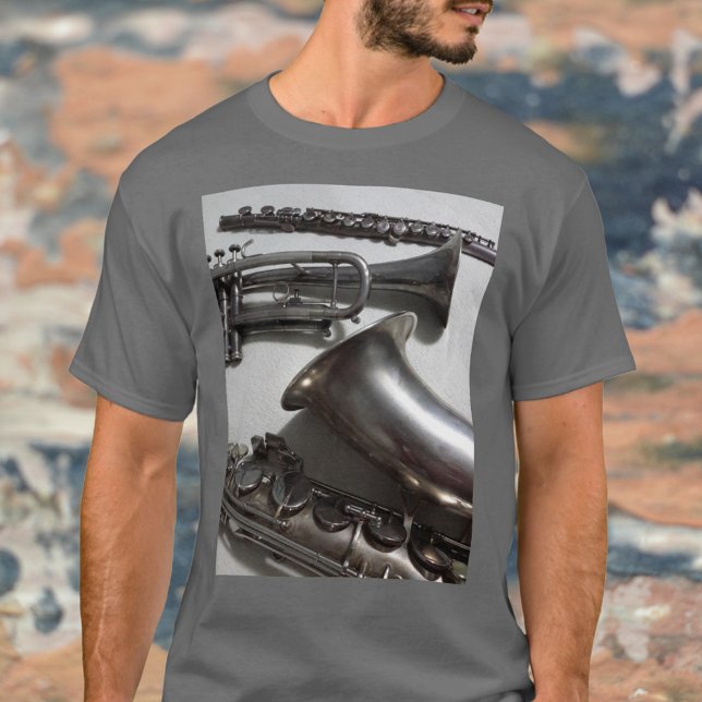Camiseta Instrumentos Musicais Silvosos Fotográficos (Criador carregado)