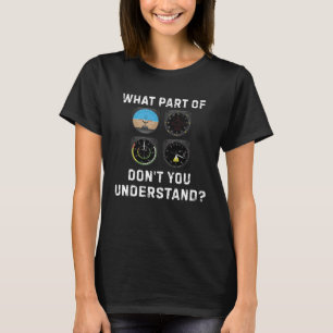 Camiseta Instrumentos-piloto de aeronaves de avião