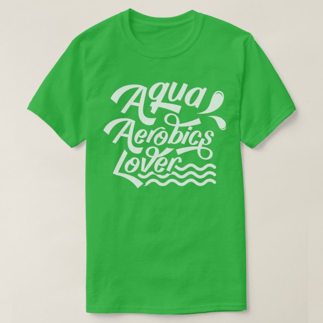 Camiseta Instrutor Aqua Aerobics Lover Hobby Water (Frente do Design)