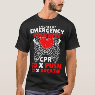 Camiseta Instrutor CPR First Aid for Nurn Instrutor CPR