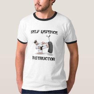 Camiseta Instrutor da autodefesa do t-shirt dos homens