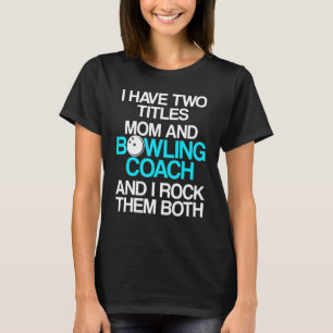 Camiseta Instrutor da Equipe do Jogador de Coach da boliche